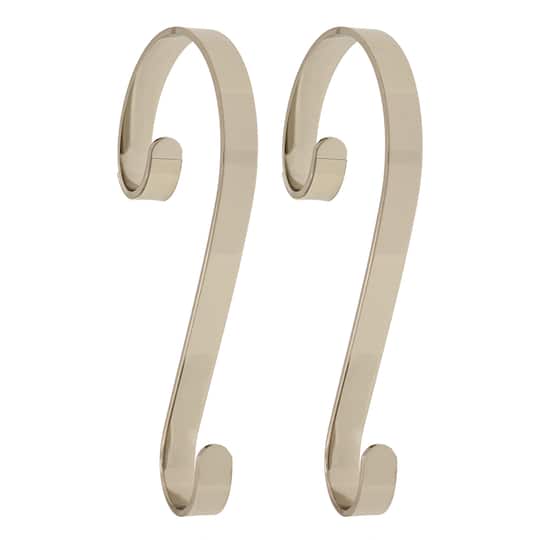 Haute Decor Stocking Scroll® Silver Stocking Holders